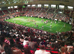 VIEW OF FOOTBALL GAME IN COLISEUM
