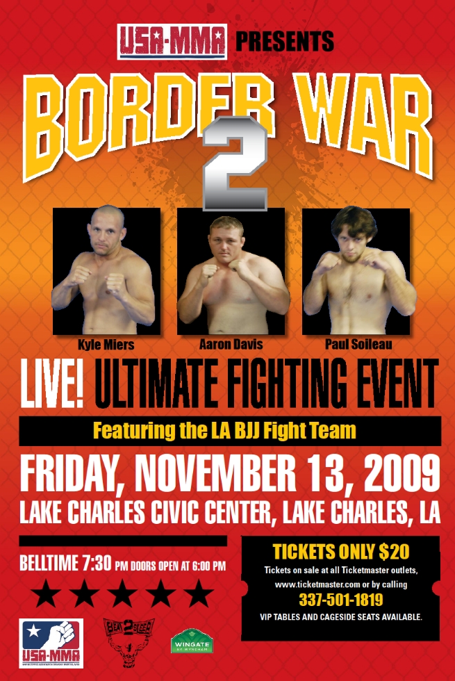Events Calendar / MMA Ultimate Fighting / Lake Charles, Louisiana