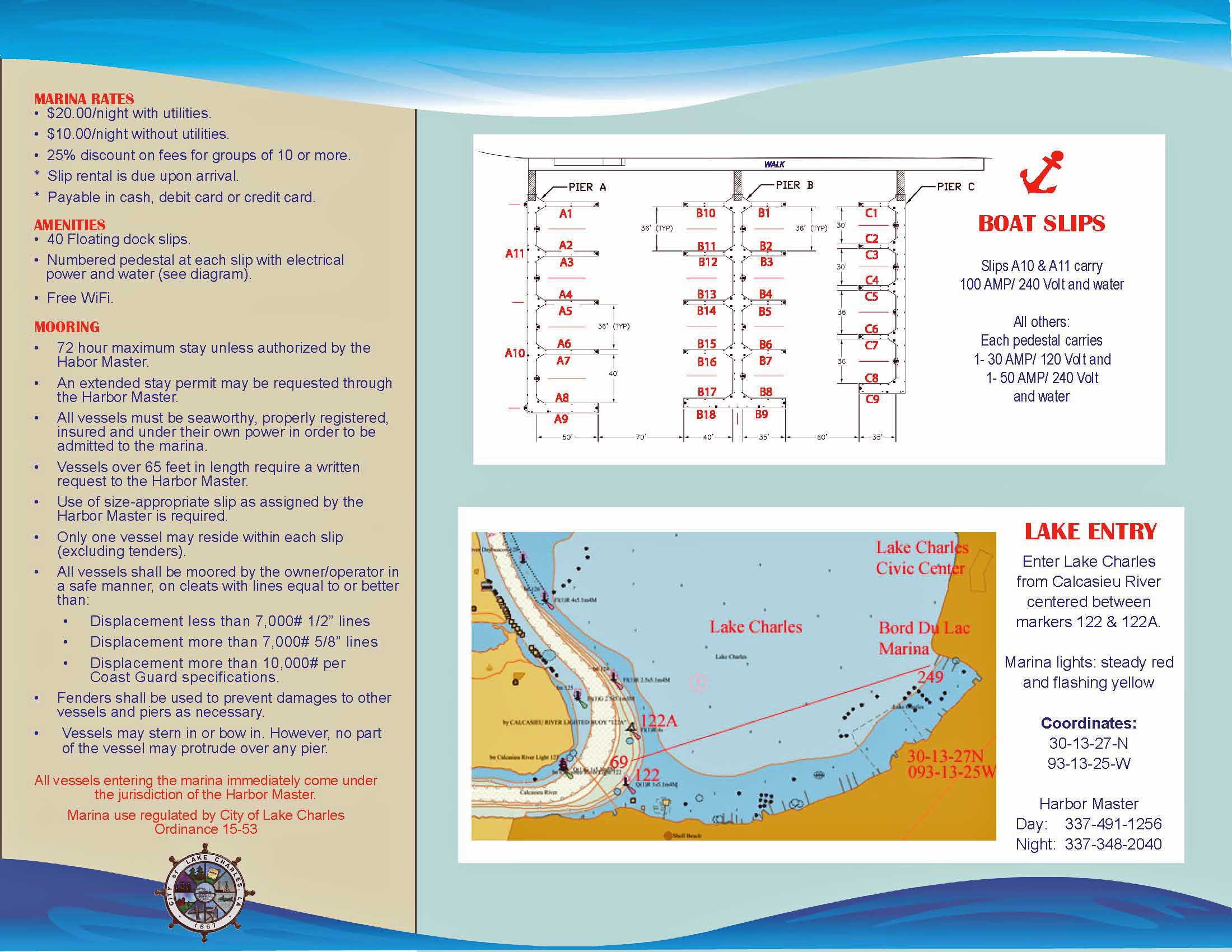 Bord du Lac Marina / Lake Charles, Louisiana