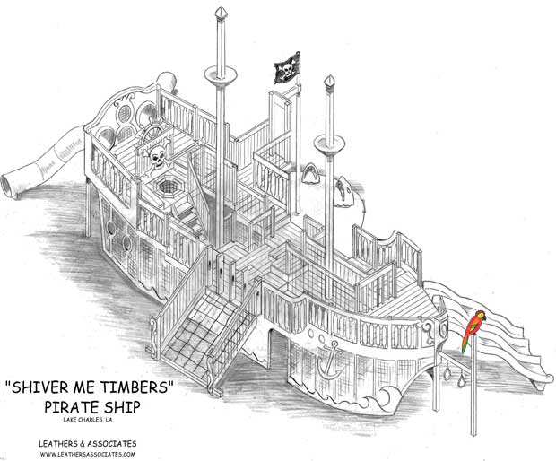 Shiver Me Timbers Pirate Ship