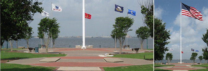 Veterans Memorial Park Flags