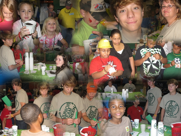 Jr Team Green at the Family & Youth Fun Festival