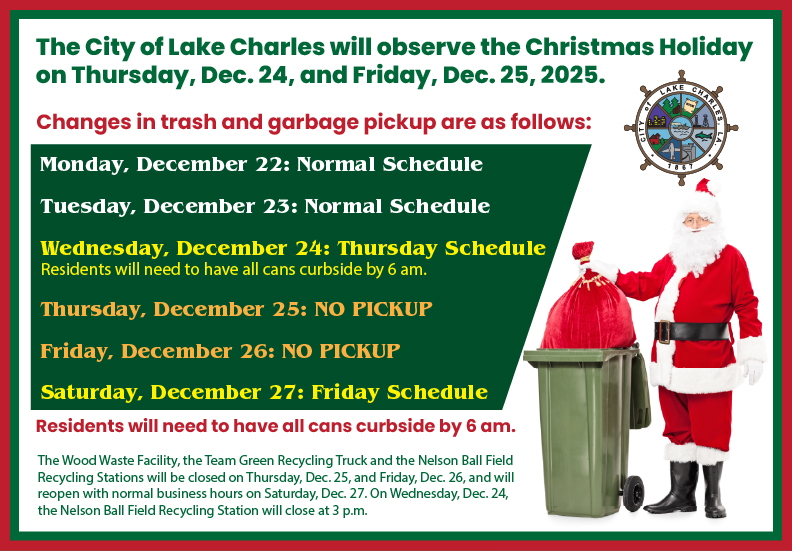 Christmas Trash Schedule 2025